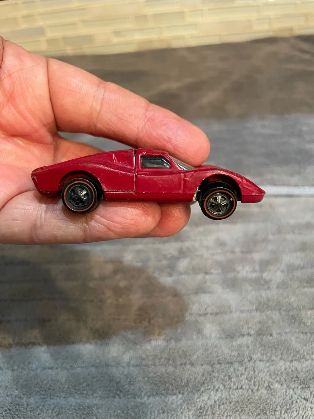 Vintage 1968 HOT WHEELS REDLINE FORD MARK IV Red USA *Nice